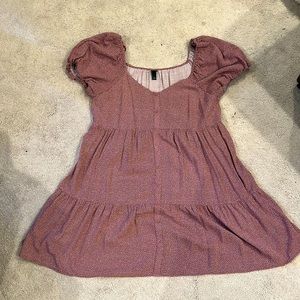 Wild Fable Pink Polka Dot Mini Dress, Size XL